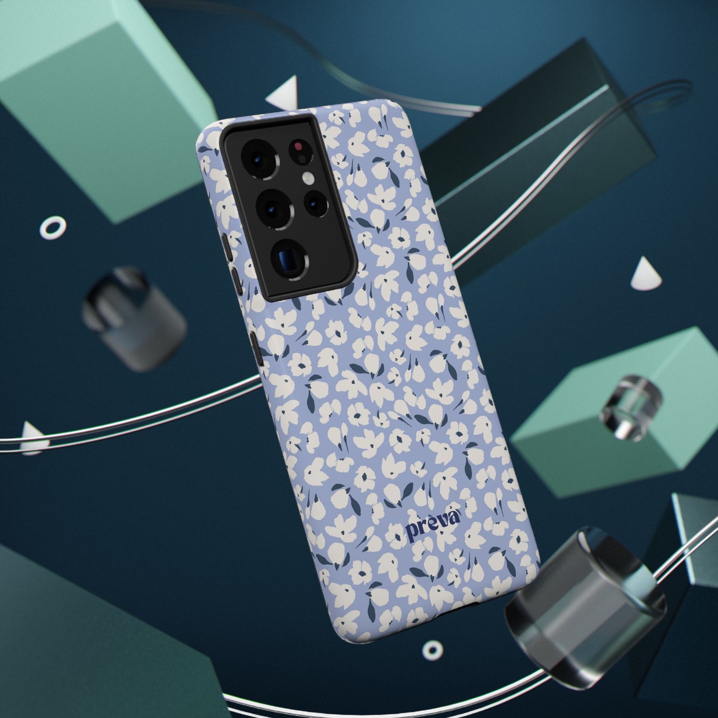 Petals On Blue Phone Case