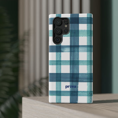 Teal Plaid Phone Case