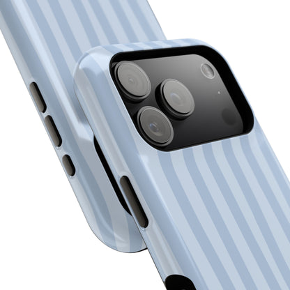 Pastel Blue Stripes Phone Case