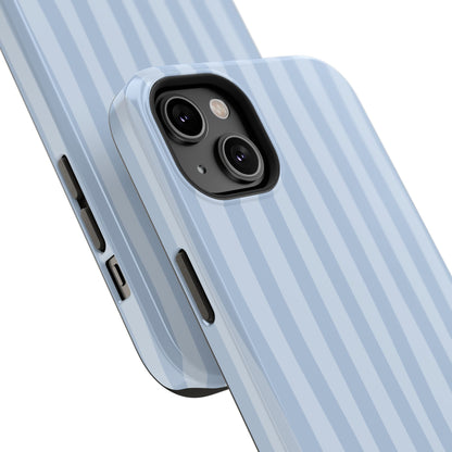 Pastel Blue Stripes Phone Case