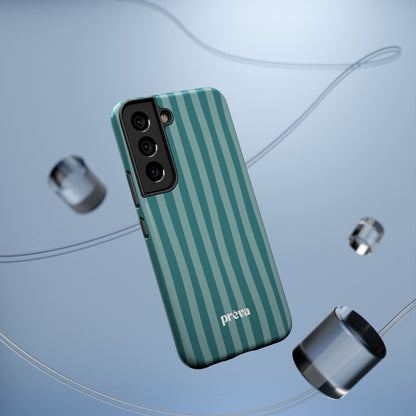 Striped Teal Phone Case