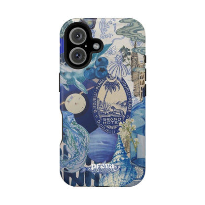 Blue Night Collage Phone Case