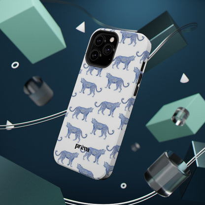 Blue Leopard Pattern Phone Case