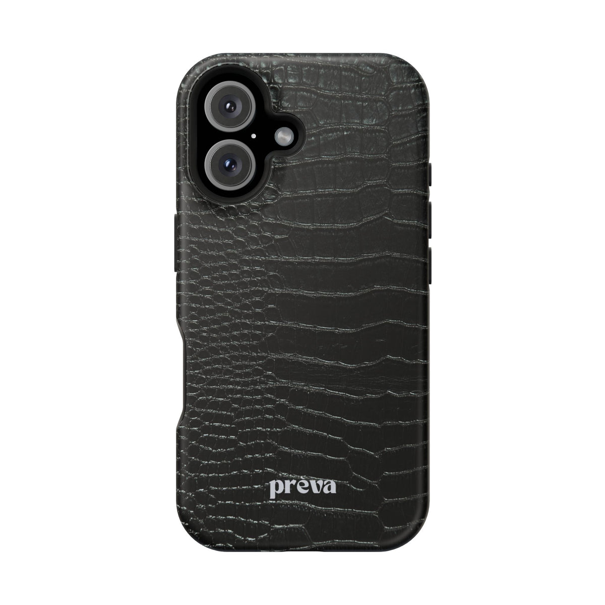 Black Croc Phone Case