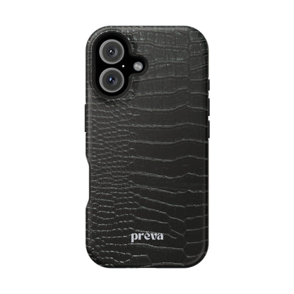 Black Croc Phone Case