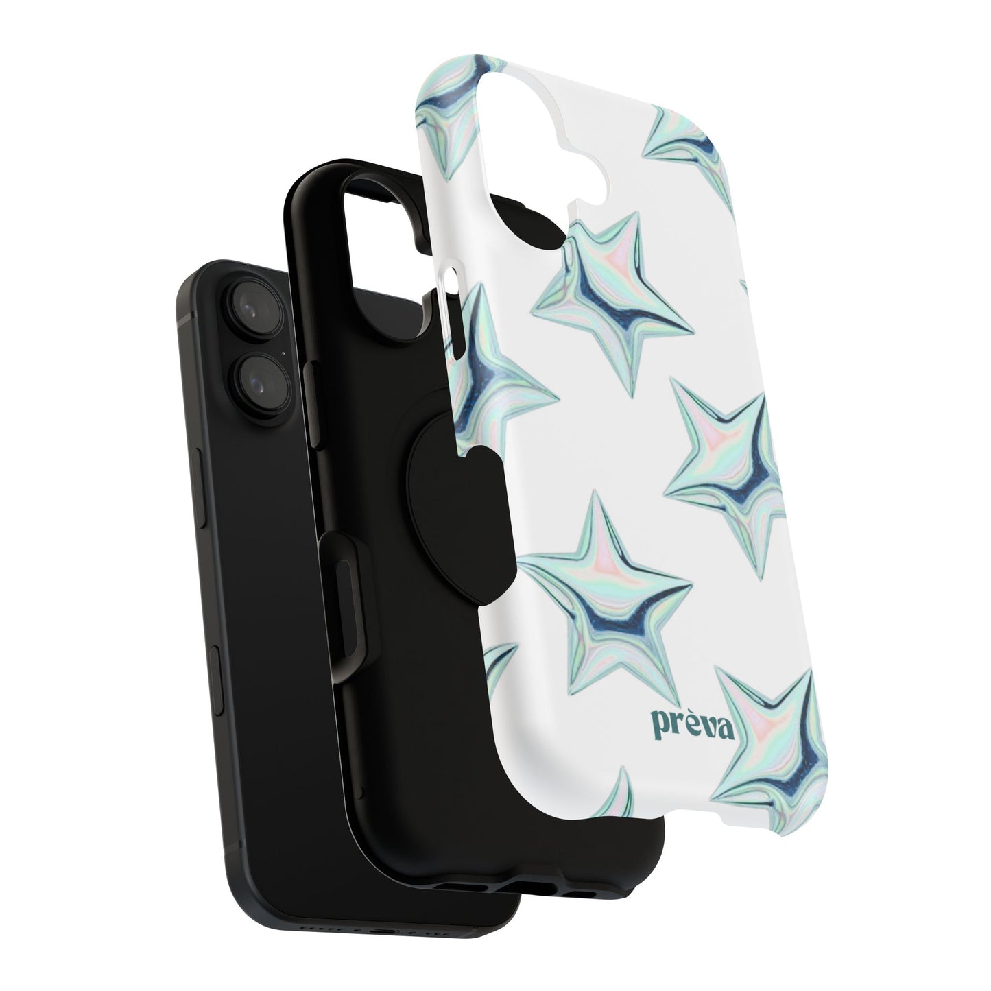 White Starburst Phone Case