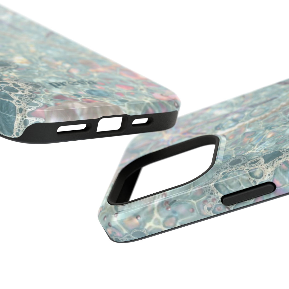 Marbled Seafoam Impact-Resistant Phone Case