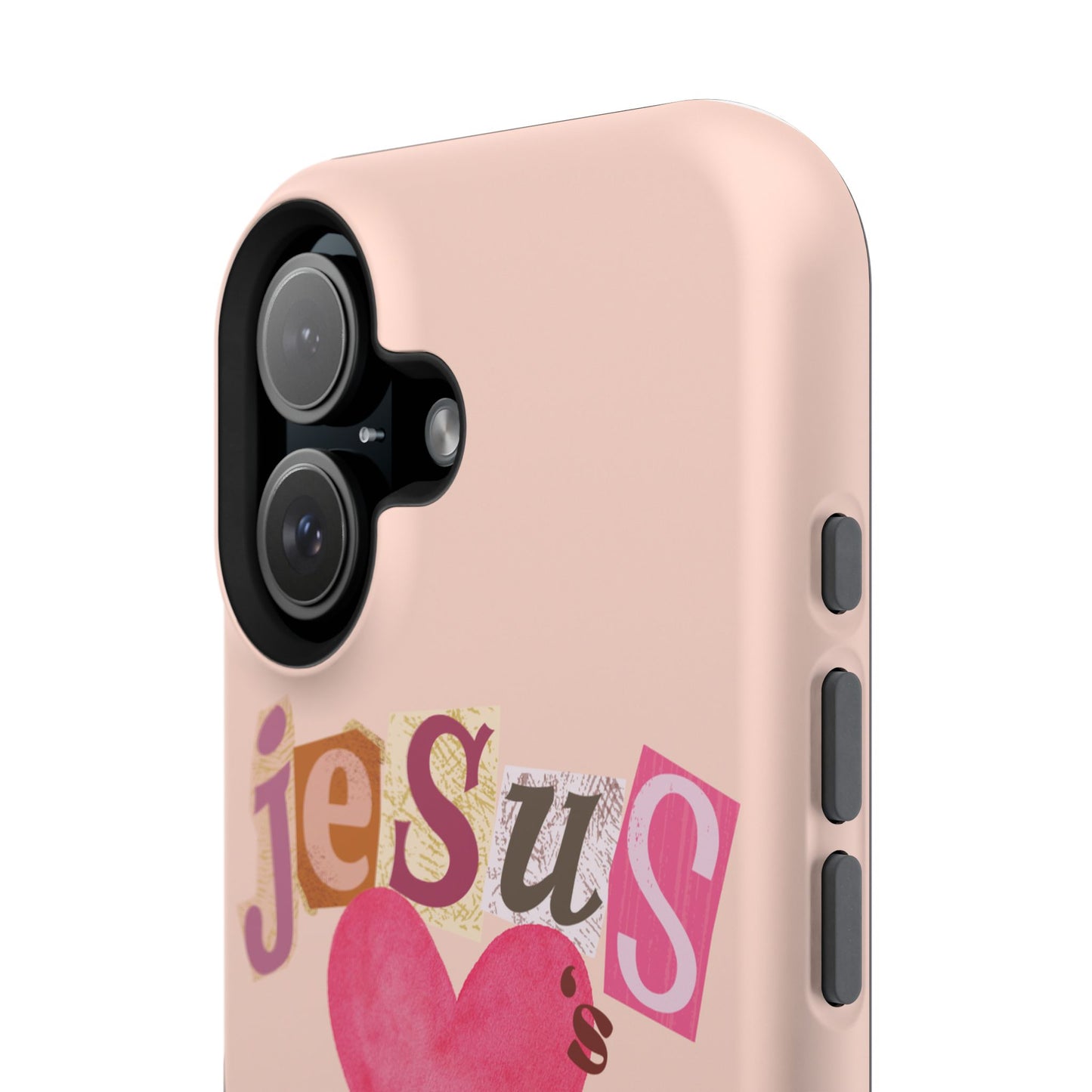 Pink Jesus Loves You Phone Case