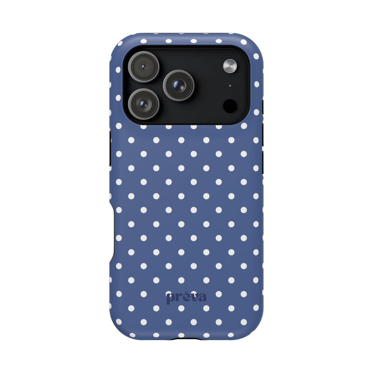 Navy Polka Dot Phone Case