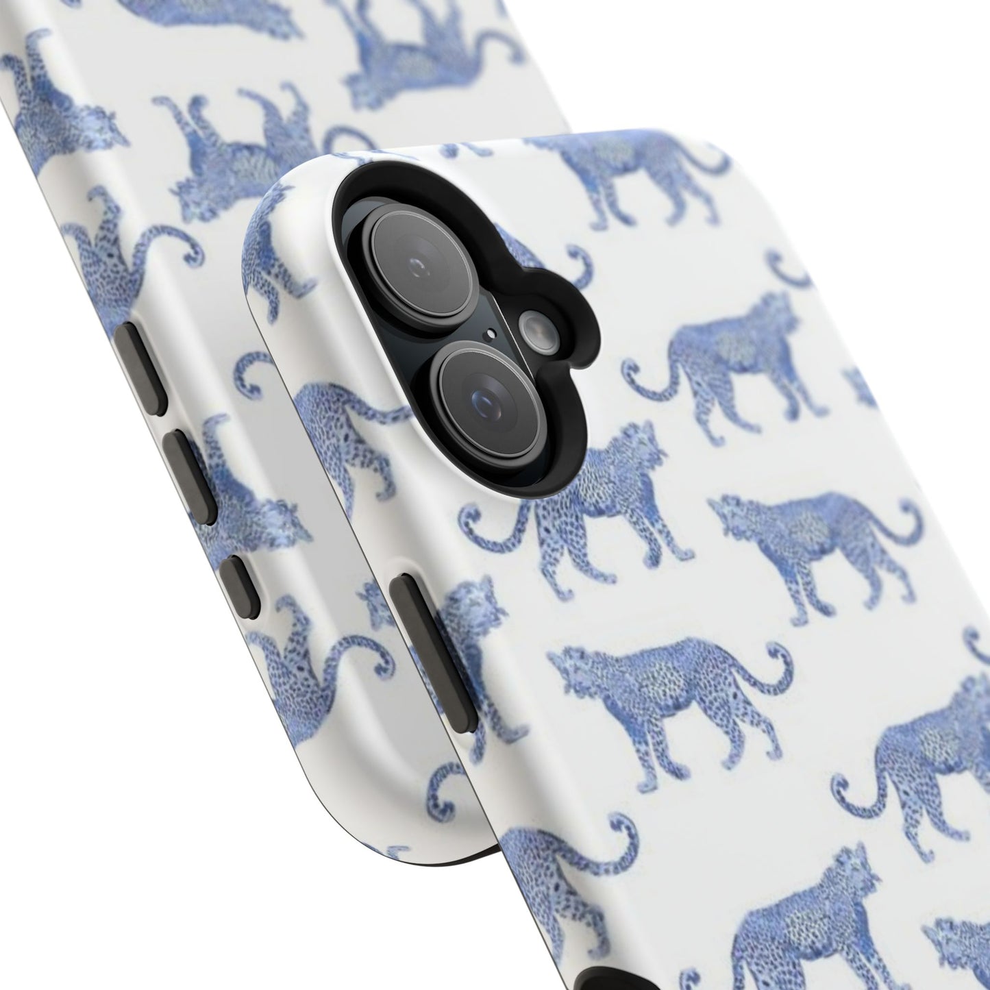 Blue Leopard Pattern Phone Case