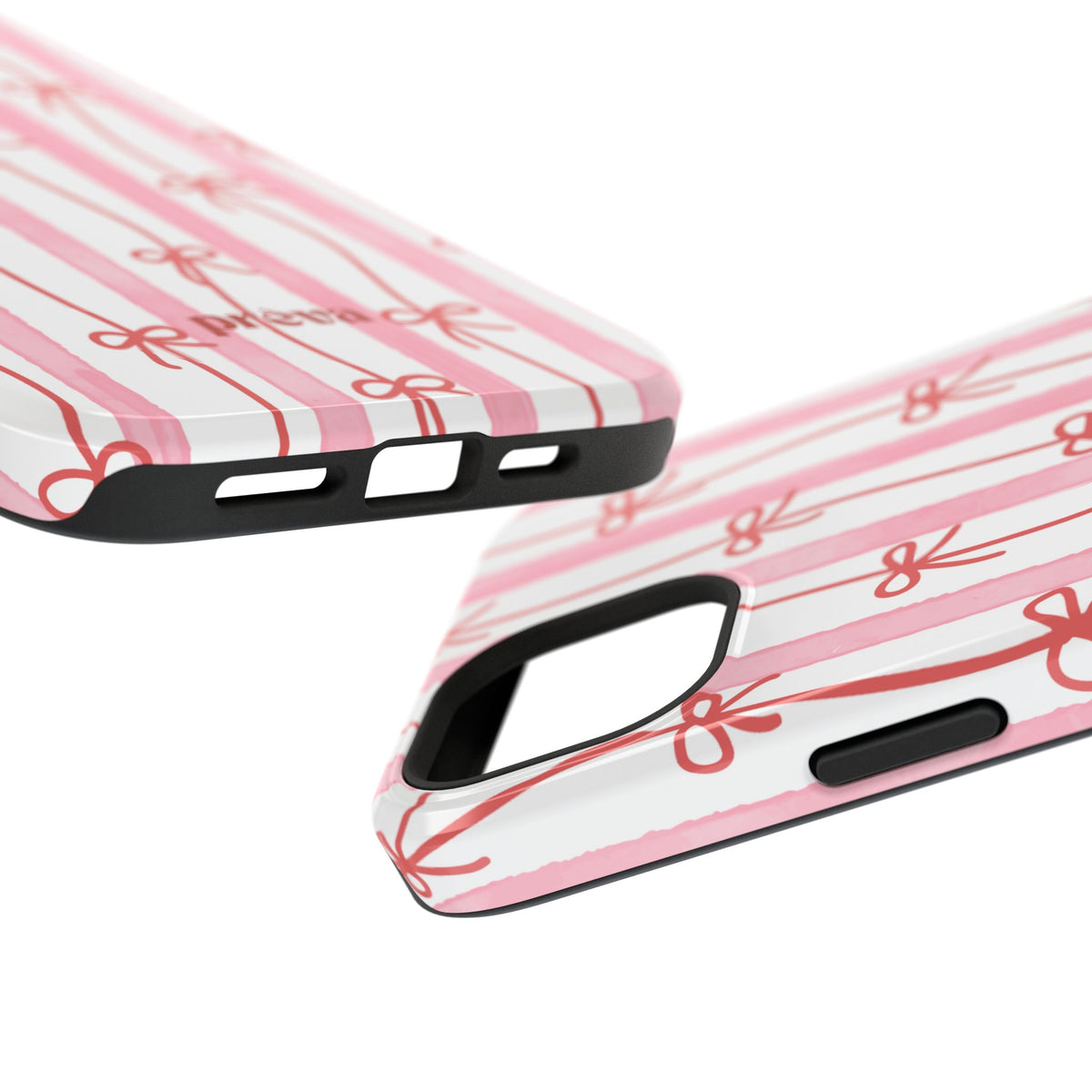 Pink Bow Chain Phone Case