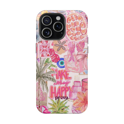 Pink Tropical Collage Phone Case