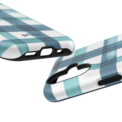Teal Plaid Phone Case