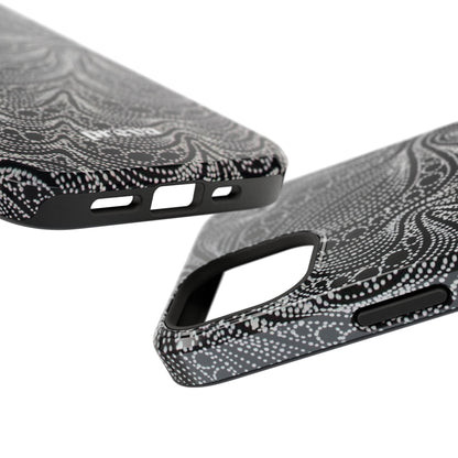 Abstract Midnight Lace Phone Case