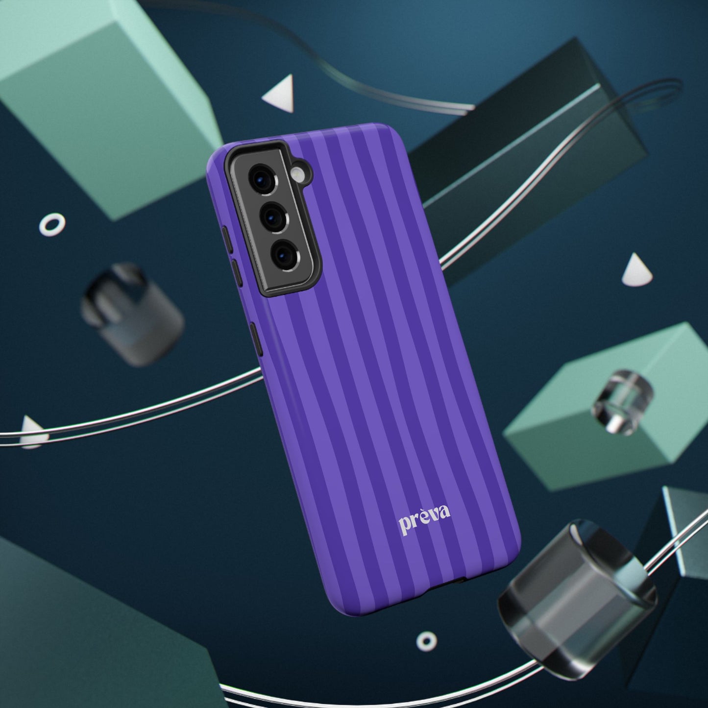 Dark Purple Stripes Phone Case