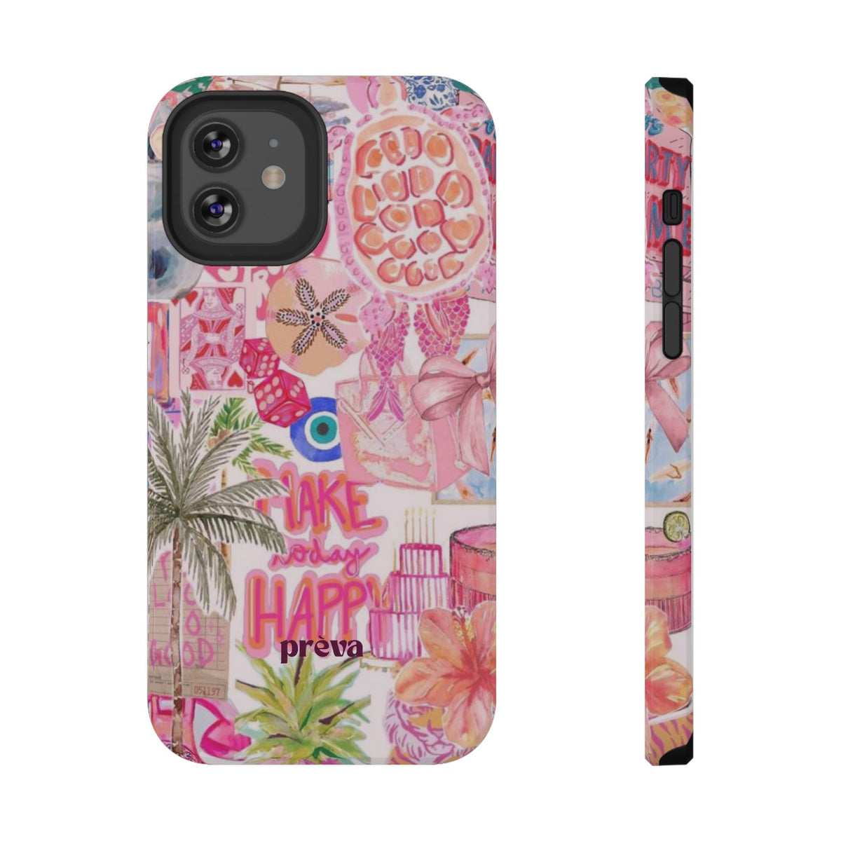 Pink Tropical Collage Phone Case
