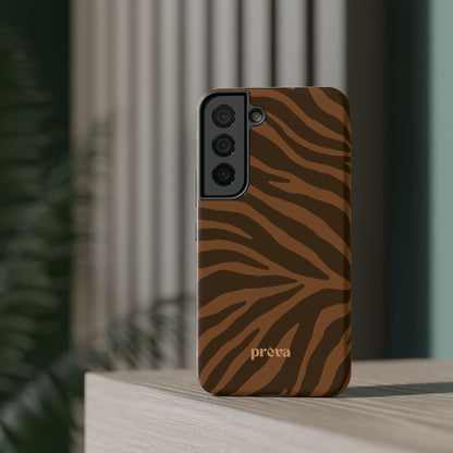 Brown Tiger Stripe Phone Case