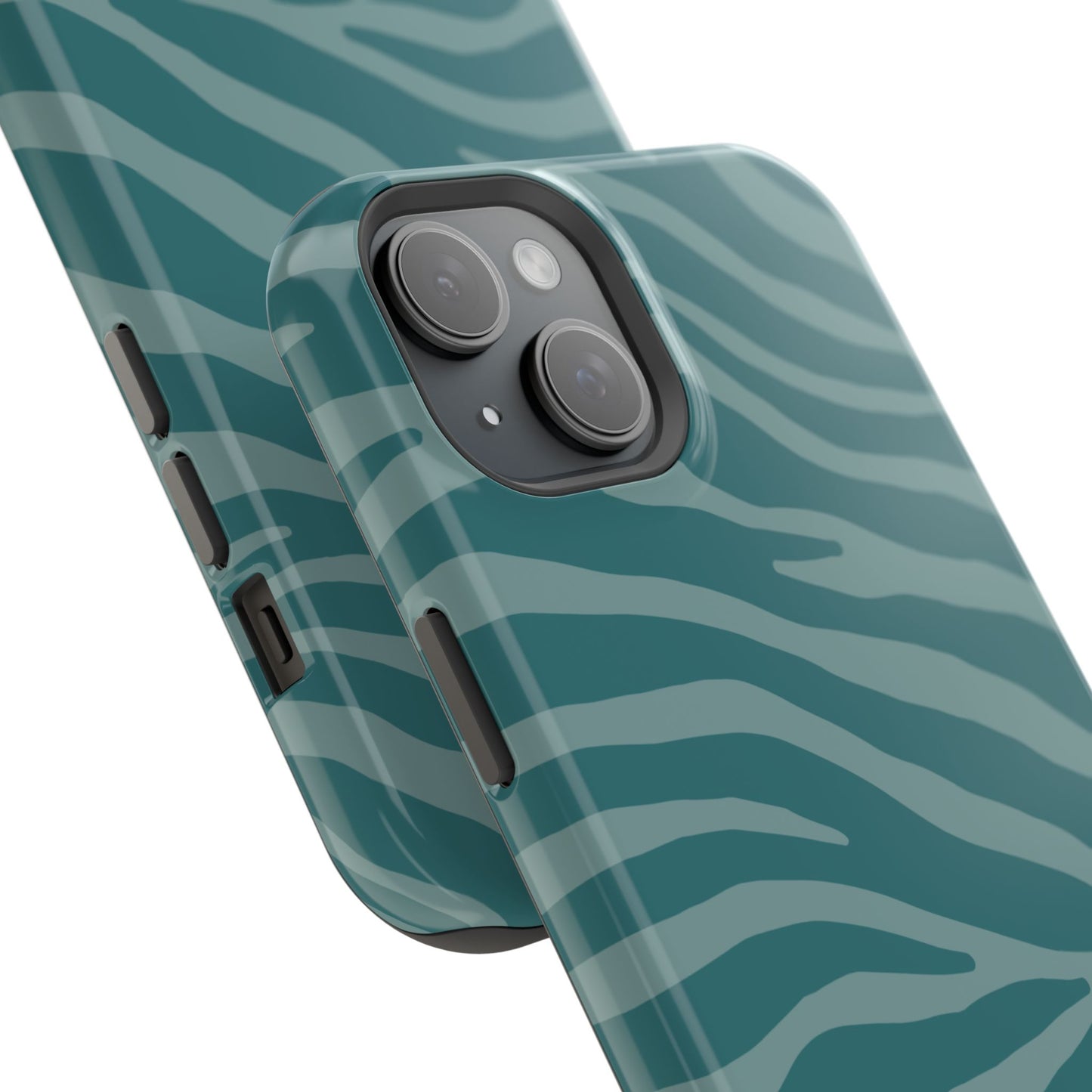 Teal Zebra Phone Case