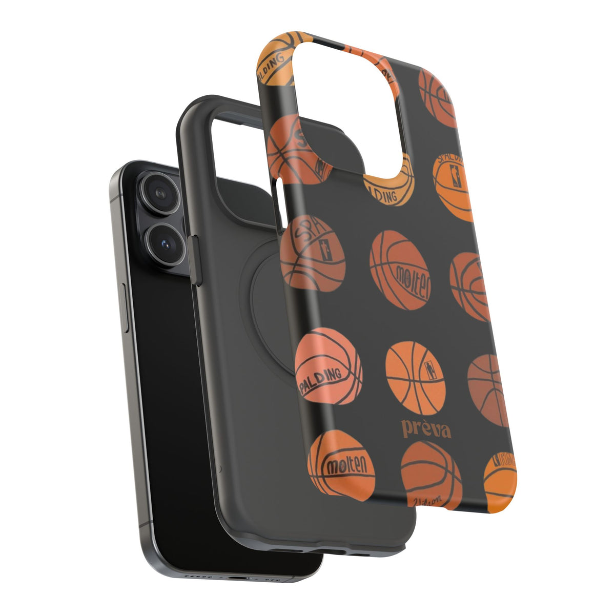 Black Basketball Phone Case