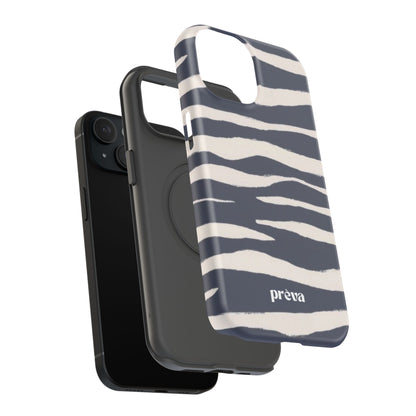 Navy & Cream Zebra Phone Case