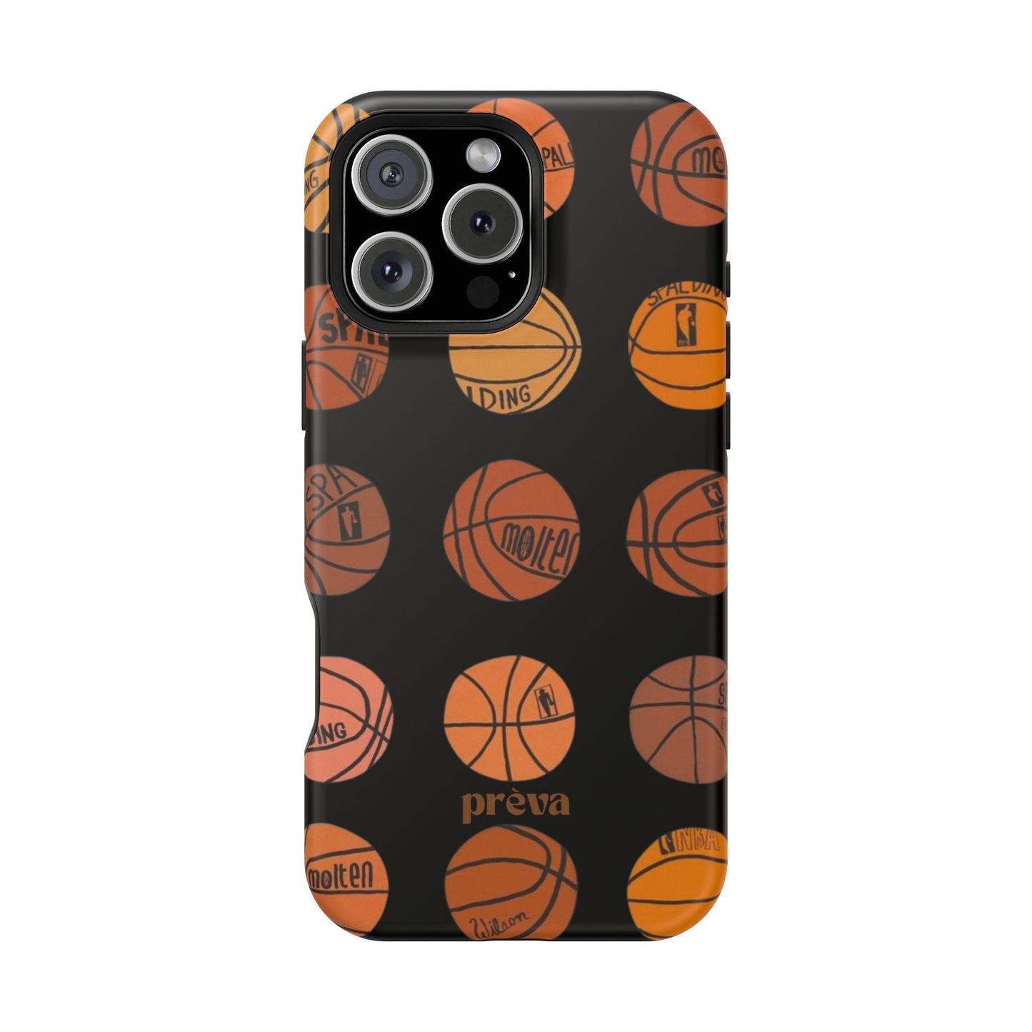 Black Basketball Phone Case