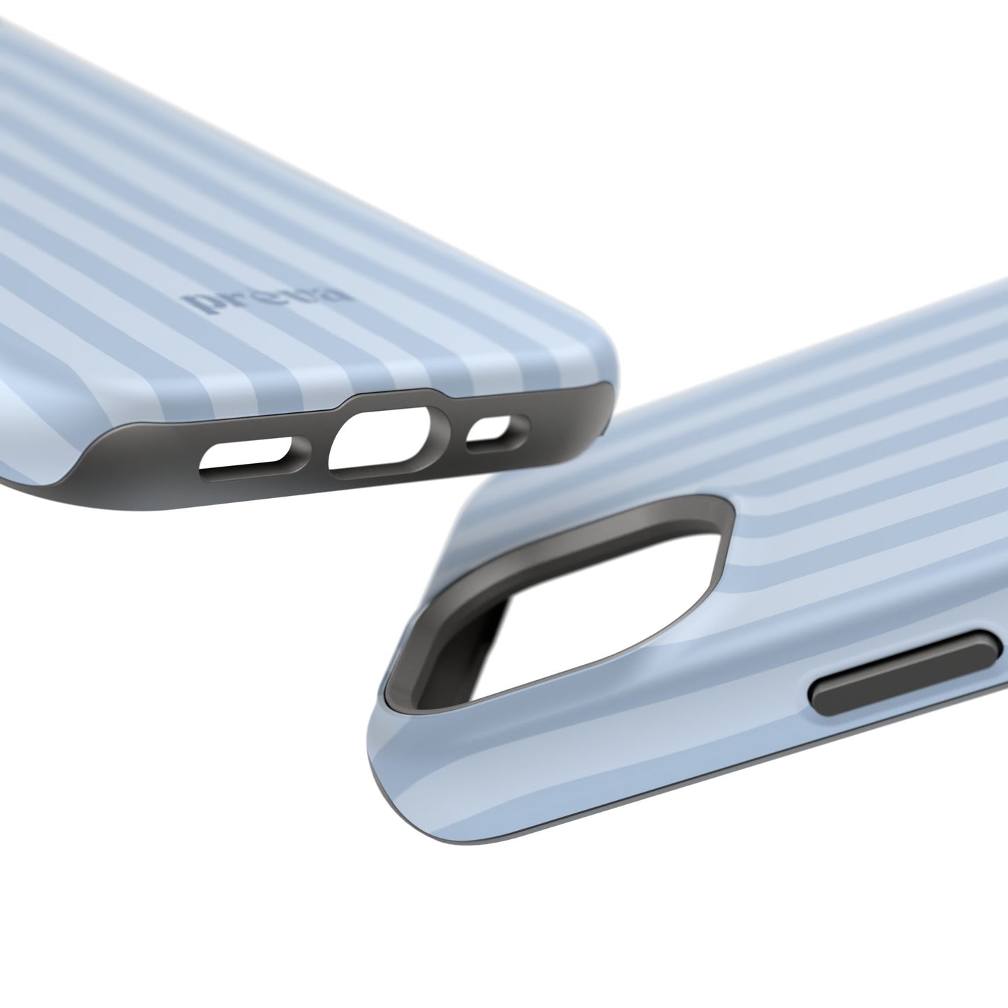 Pastel Blue Stripes Phone Case