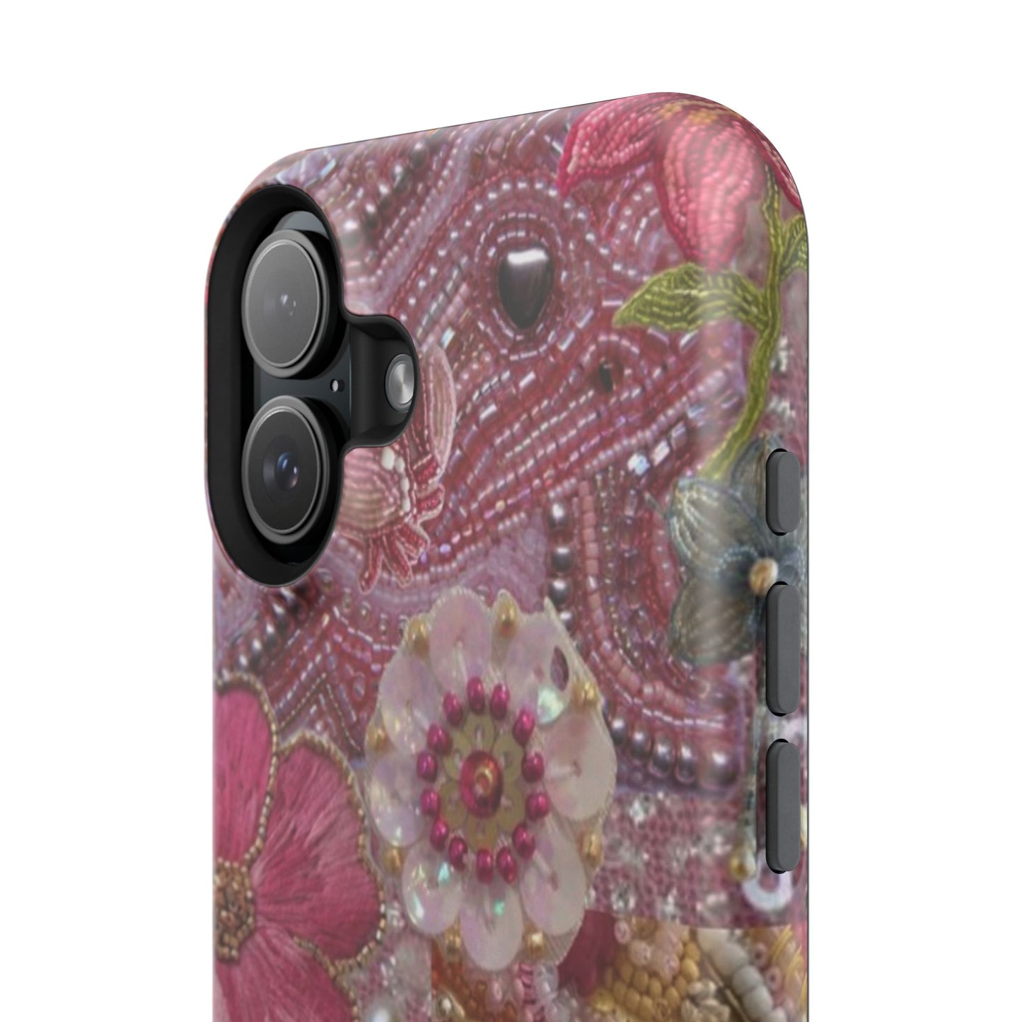 Floral Embroidery Phone Case