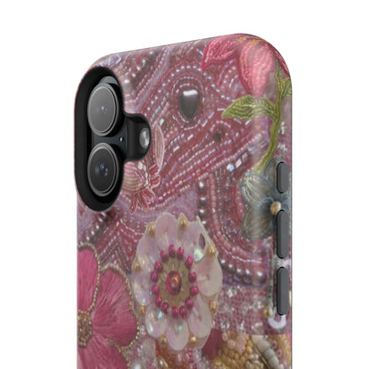 Floral Embroidery Phone Case