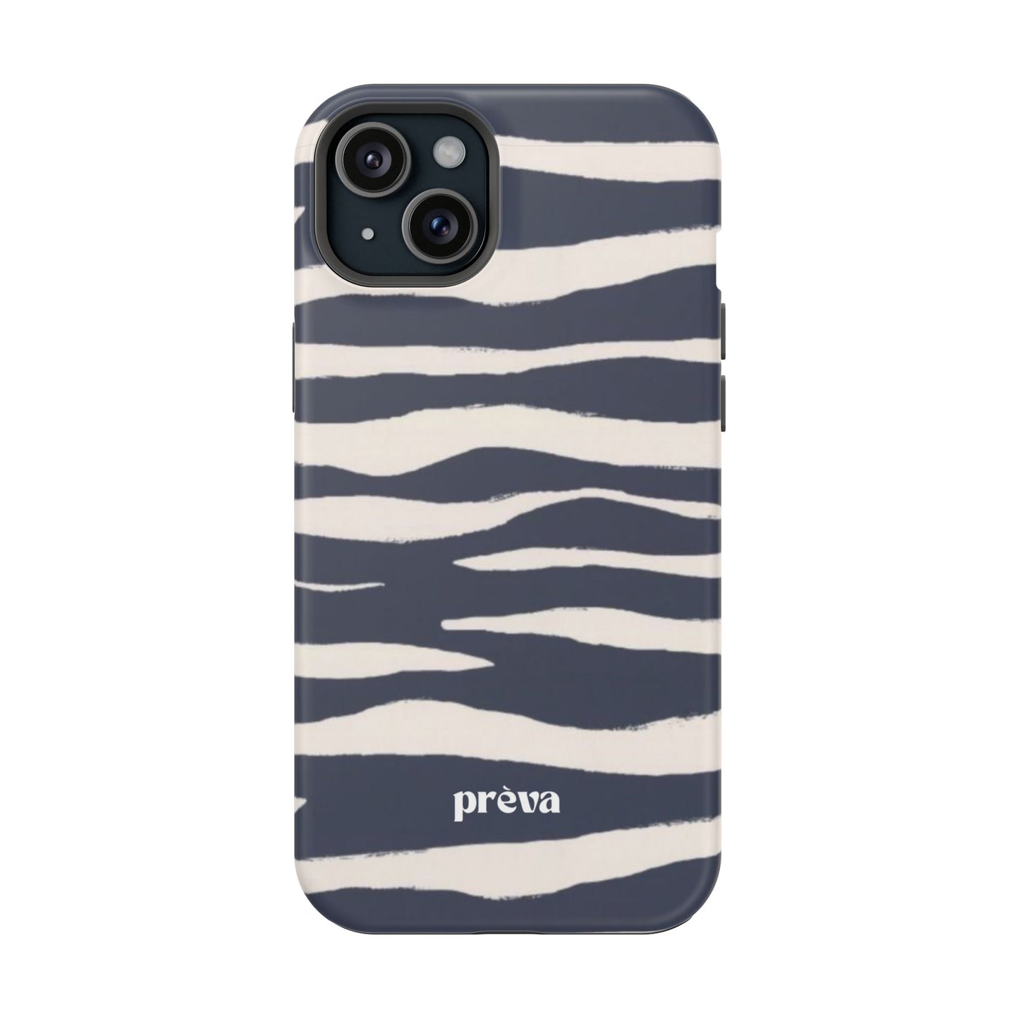 Navy & Cream Zebra Phone Case