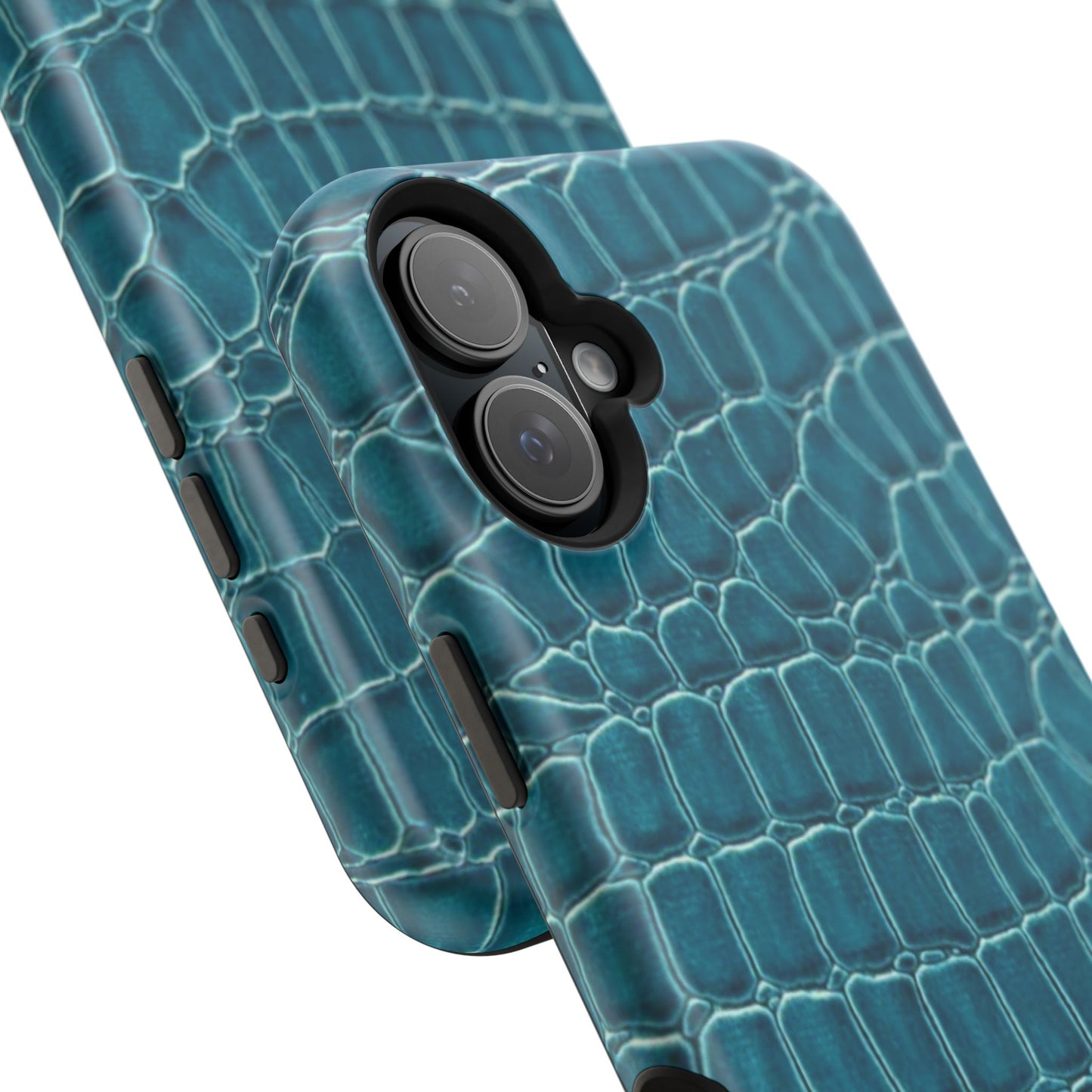 Teal Croc Phone Case