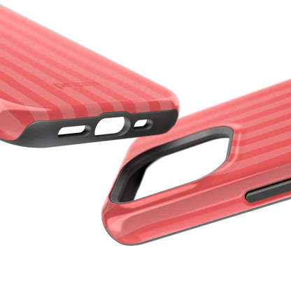 Coral Stipes Phone Case