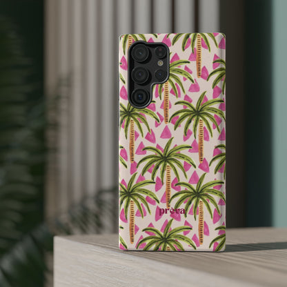 Phone Case — Pink Palm Tree Impact-Resistant Protector