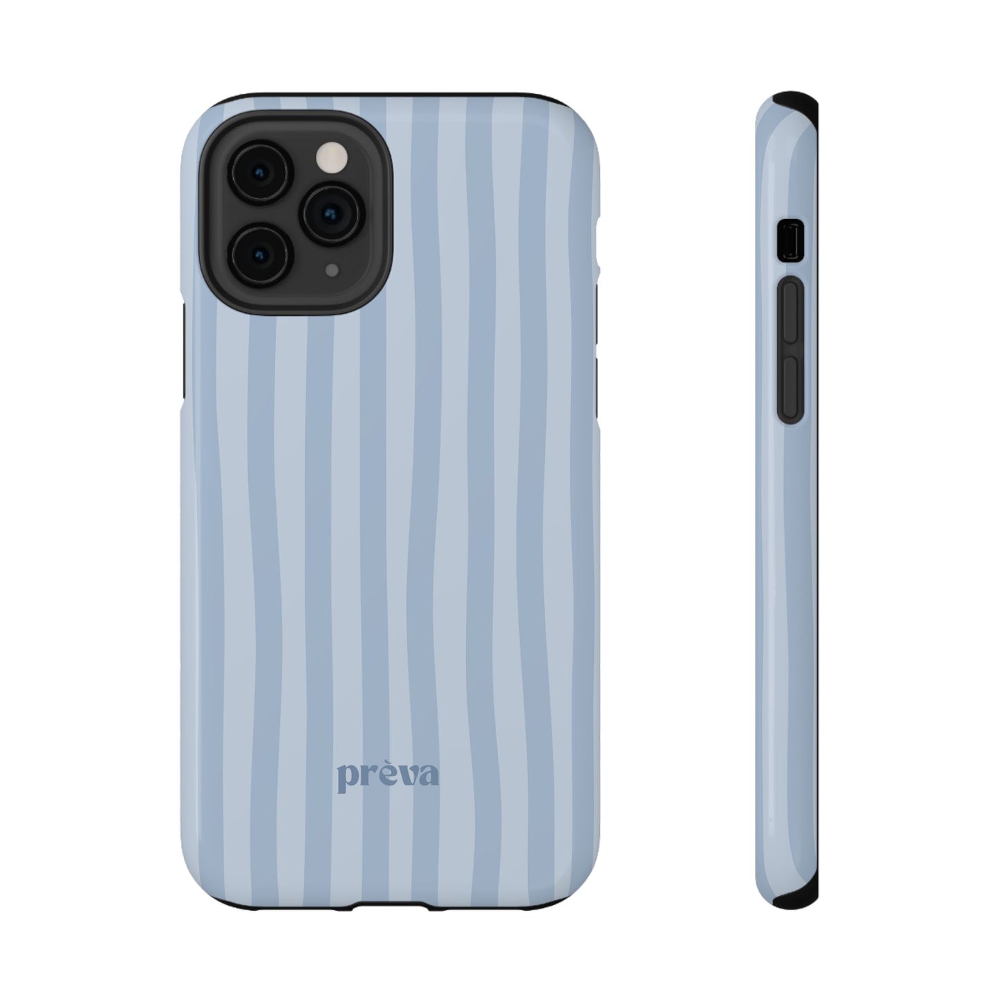 Pastel Blue Stripes Phone Case