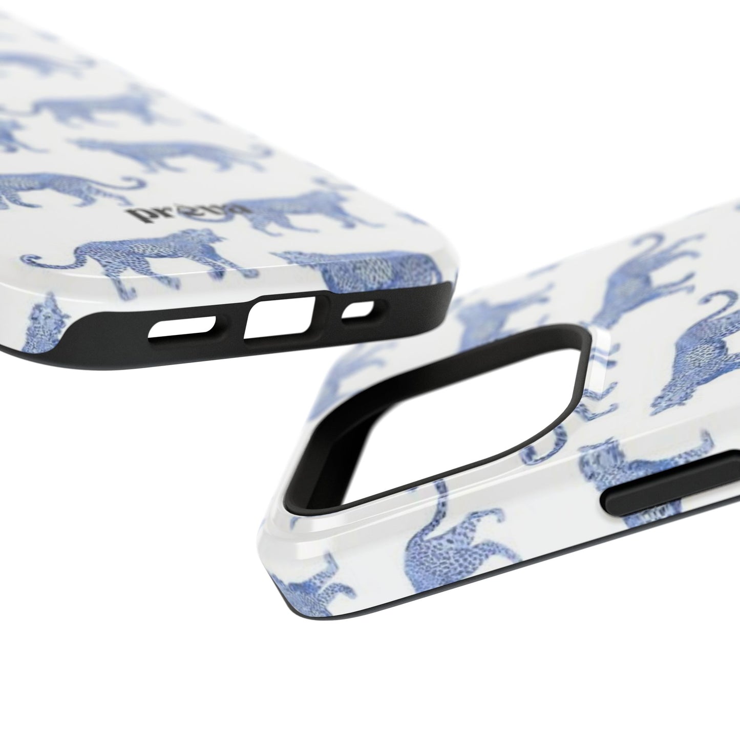 Blue Leopard Pattern Phone Case