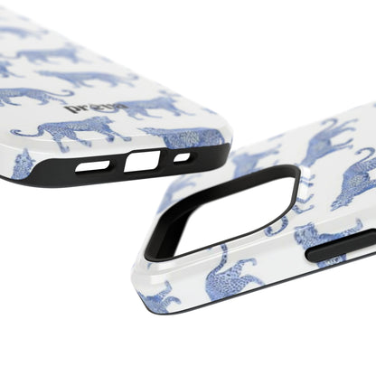 Blue Leopard Pattern Phone Case