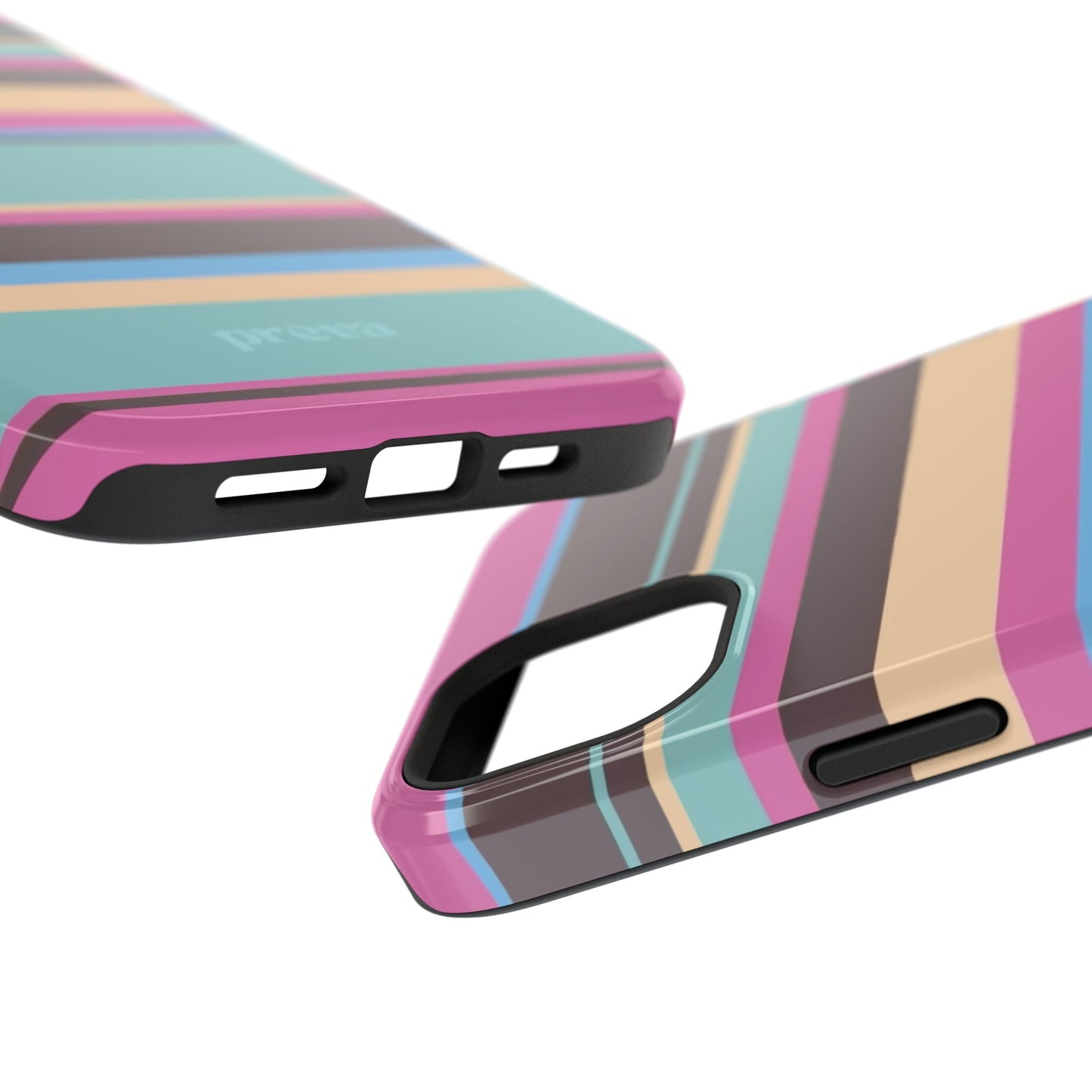 Cocoa Palm Stripes Phone Case