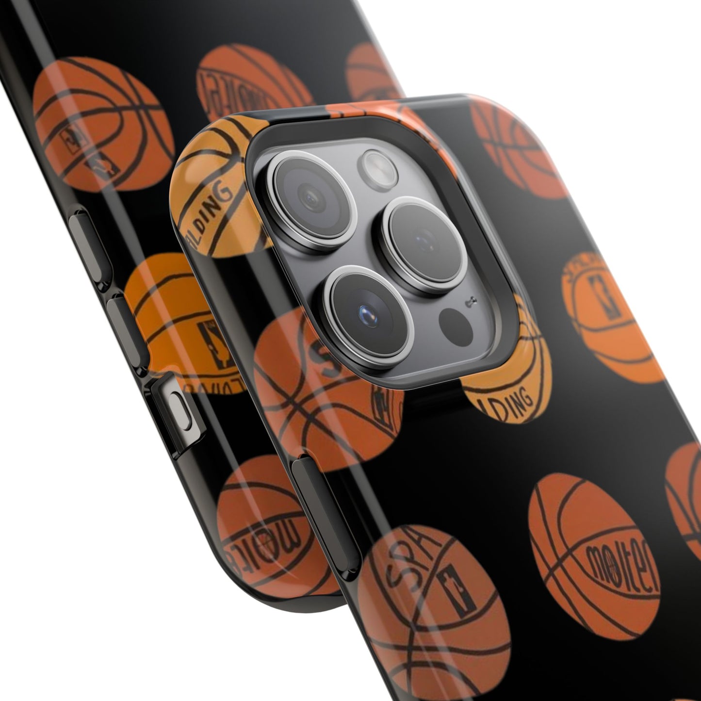 Black Basketball Phone Case