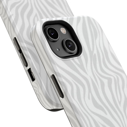 Zebra White Wave Phone Case