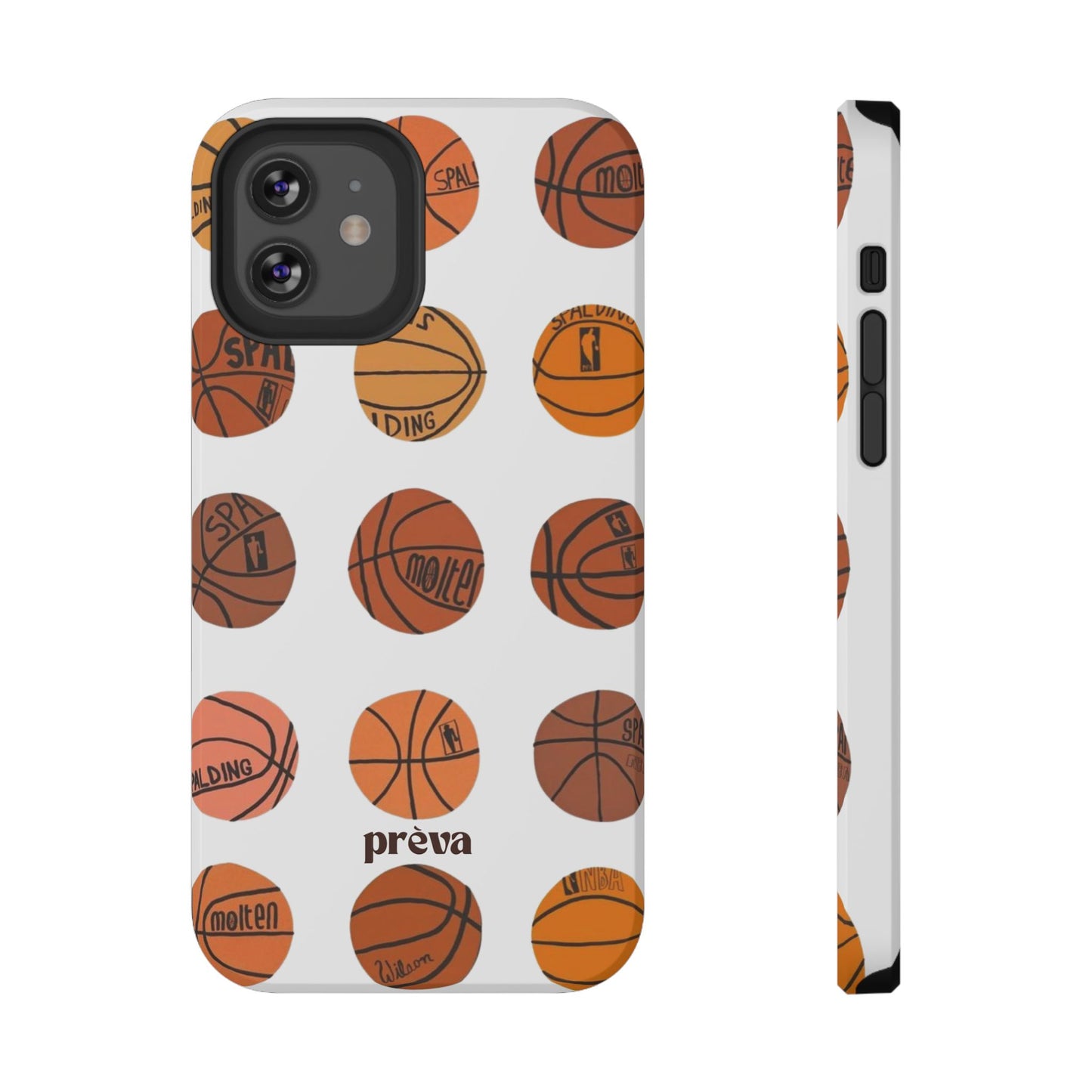 White Basketball Phone Case