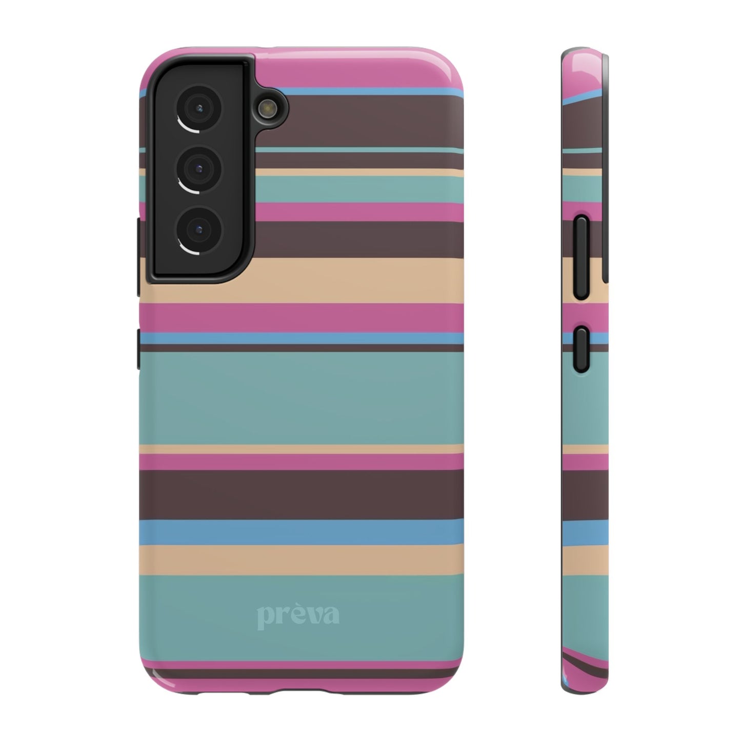 Cocoa Palm Stripes Phone Case