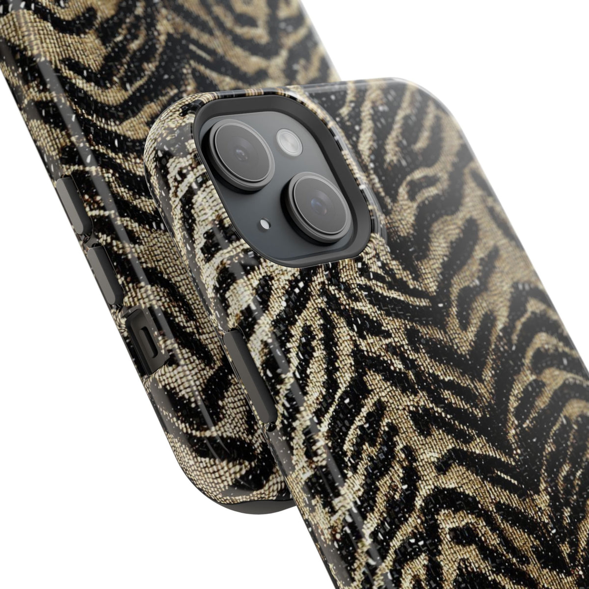 Phone Case — Impact‑Resistant Tiger Print Rug Texture