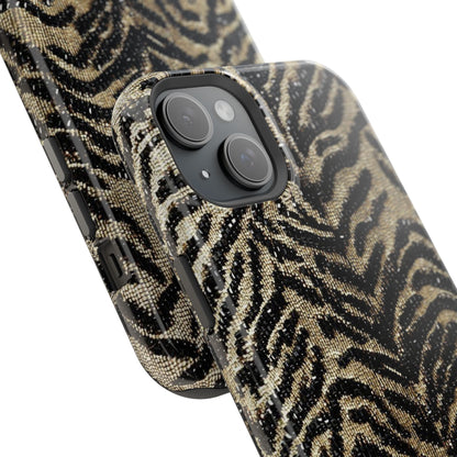 Phone Case — Impact‑Resistant Tiger Print Rug Texture