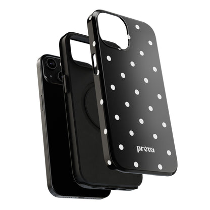Black with White Polka Dots Phone Case