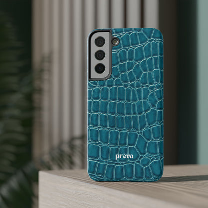 Teal Croc Phone Case