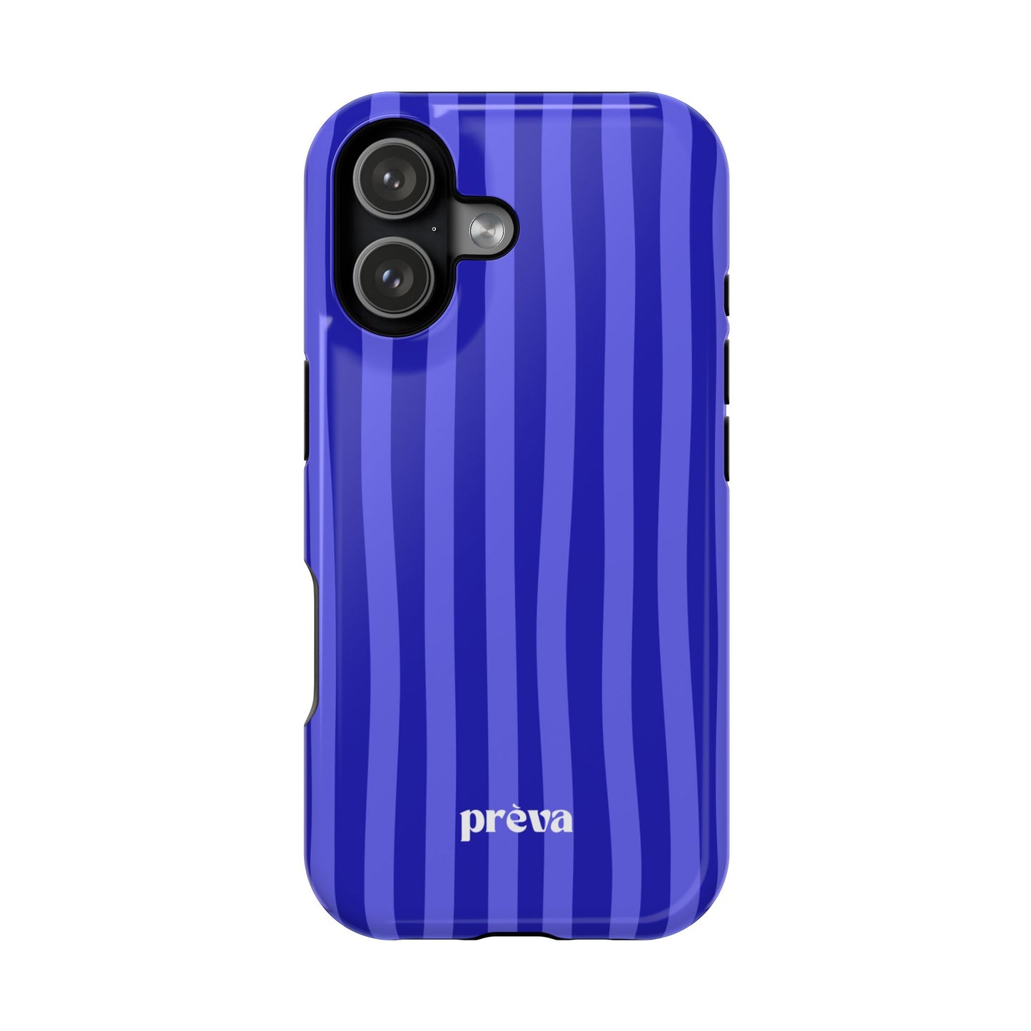 Neon Blue Stripes Phone Case