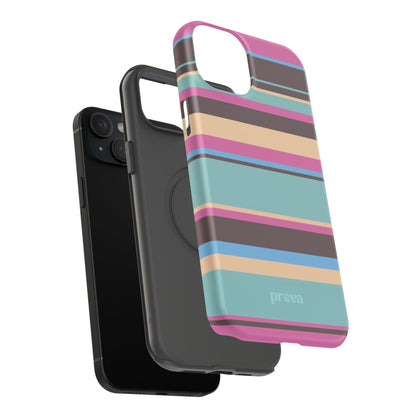Cocoa Palm Stripes Phone Case
