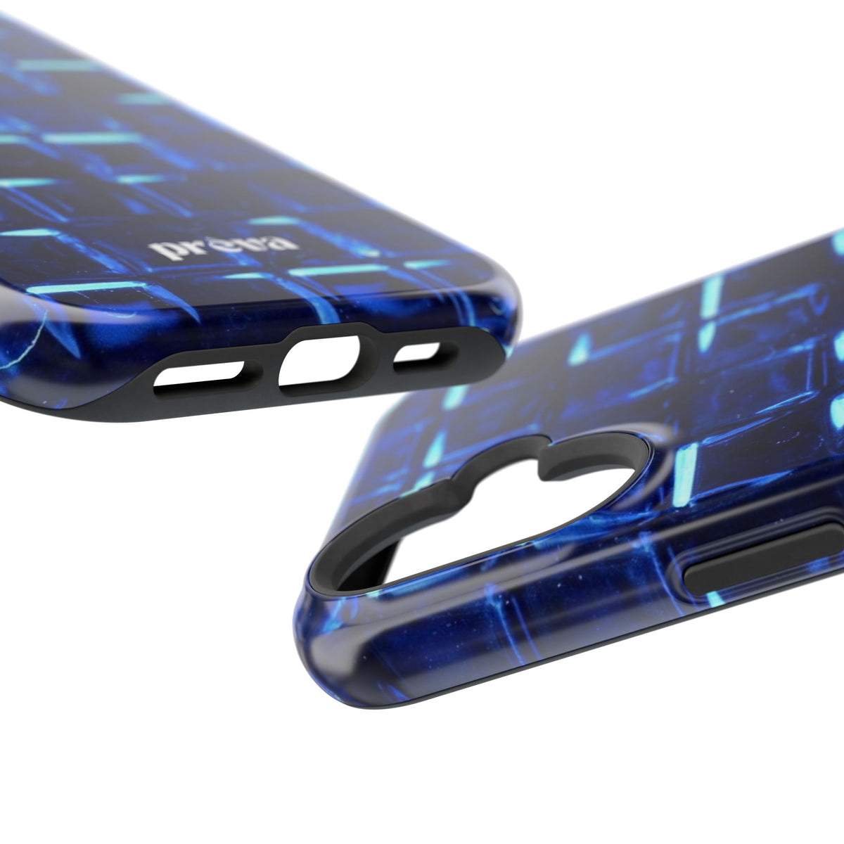 Blue Glass Tile Impact-Resistant Phone Case