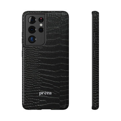 Black Croc Phone Case