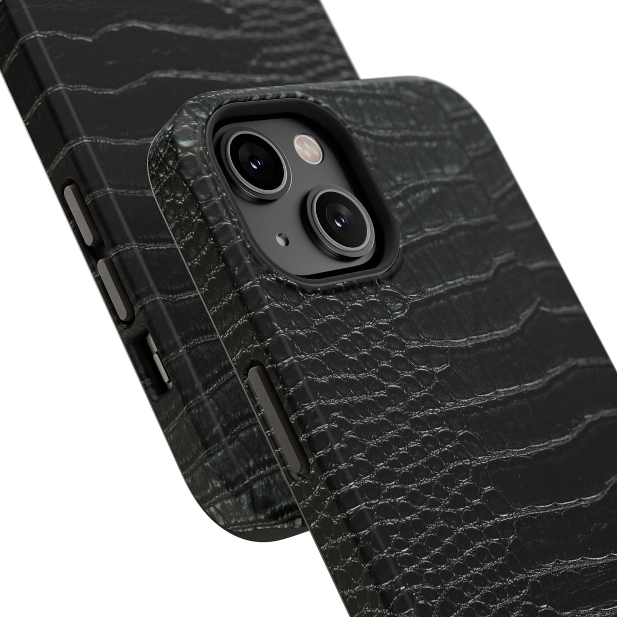 Black Croc Phone Case