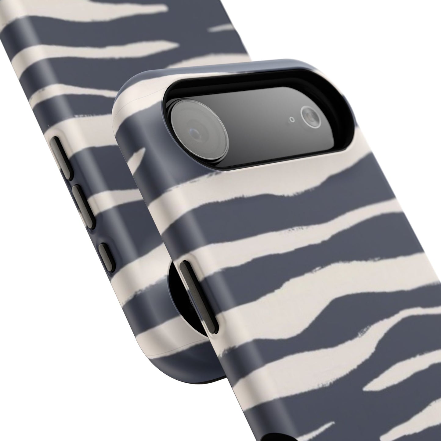 Navy & Cream Zebra Phone Case